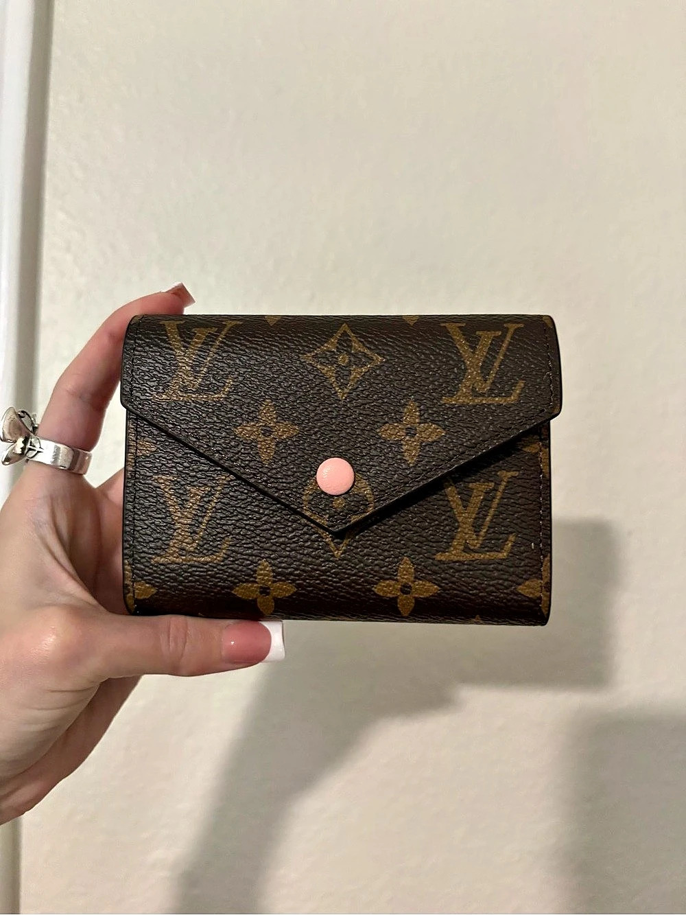 Louis Vuitton Victorine Wallet in Brown & Pink